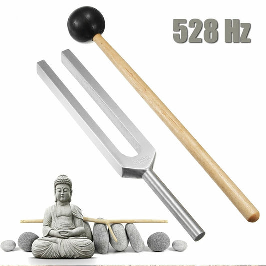 Healing Tuning Fork Tuner with Mallet Set 528C-528HZ