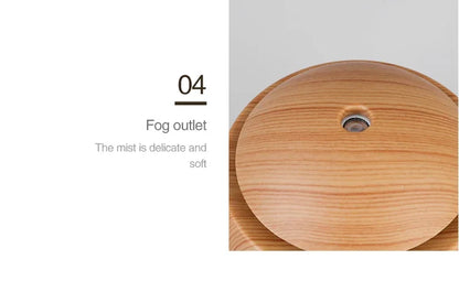 Wood Grain Essential Oil Mist Aroma Diffuser